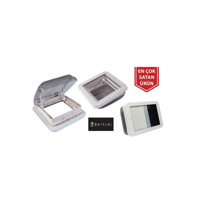 Berhimi Tavan Havalandırma Heki Fansız Ledli [40x40CM]