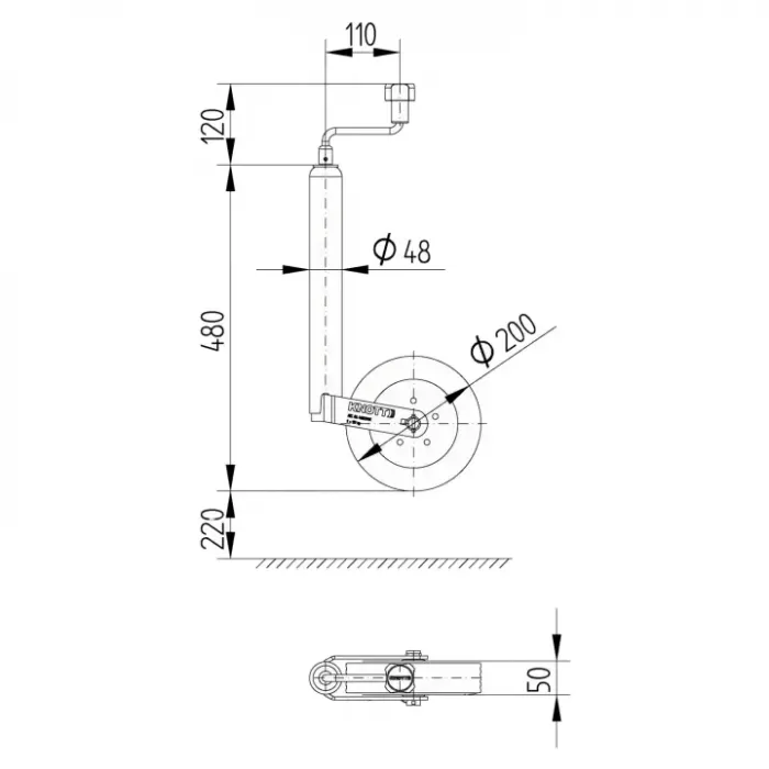 Knott Karavan/Römork Pilot Tekeri