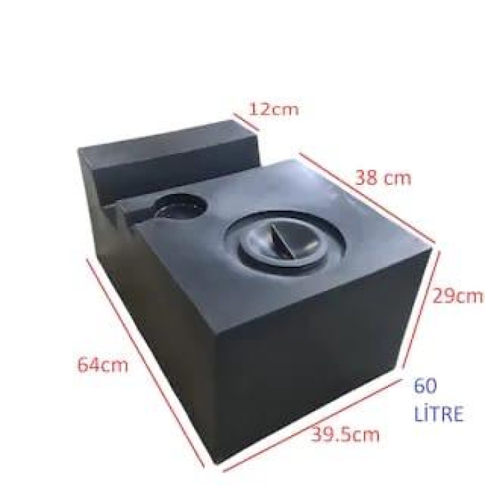 Karavan Atık Su Deposu 60LT 2.Tip