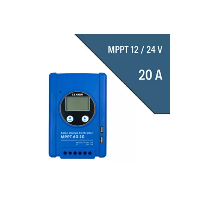 Lexron 20 Amper [12/24V] MPPT Solar Şarj Kontrol Cihazı