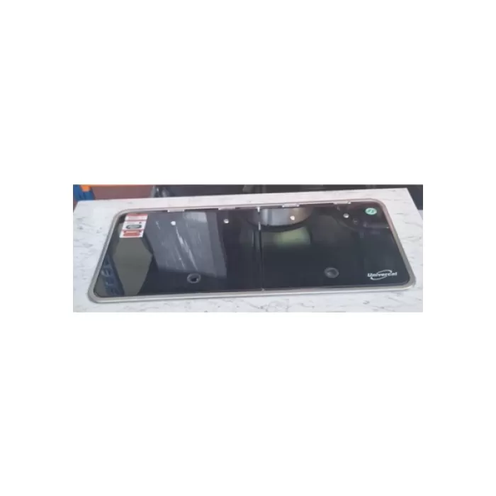 Üniversal Ikili Çift Cam Kapaklı Kombinasyon Ocak Evye