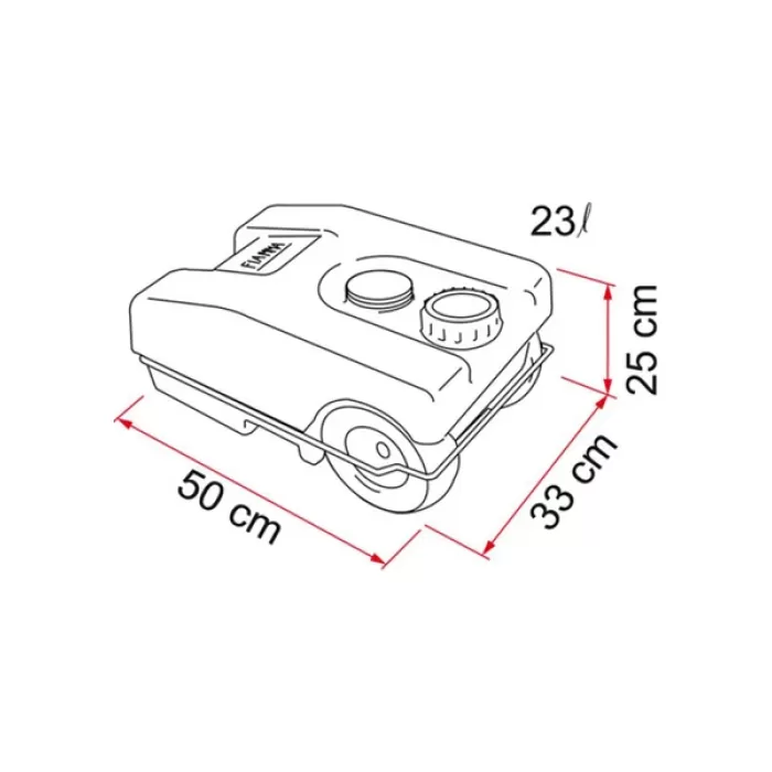 Fiamma Gri Atık Su Tankı [23 LT]