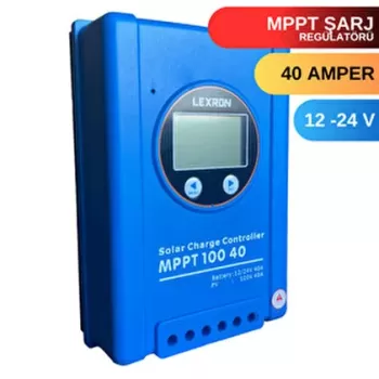 Lexron 40 Amper [12/24V] MPPT Şarj Kontrol Cihazı Regülatörü
