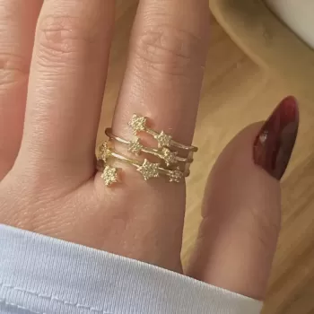 GOLD COSMIC STAR VIP YÜZÜK