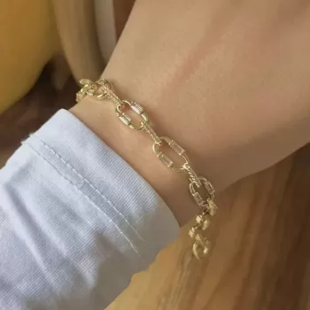 GOLD NOVA TAŞLI VIP BİLEKLİK