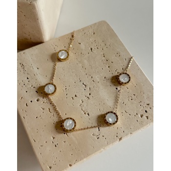 GOLD ROMA HARF KOLYE