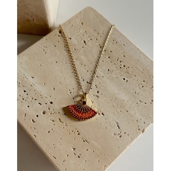 TURUNCU YELPAZE KOLYE