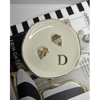 ZİRKON TAŞLI ÜÇGEN KÜPE