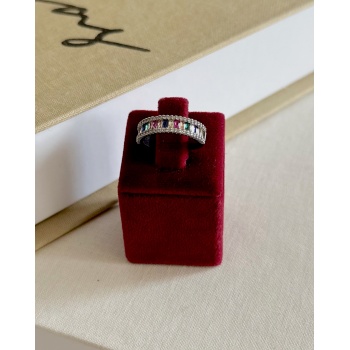 SİLVER RENKLİ TAŞ YÜZÜK