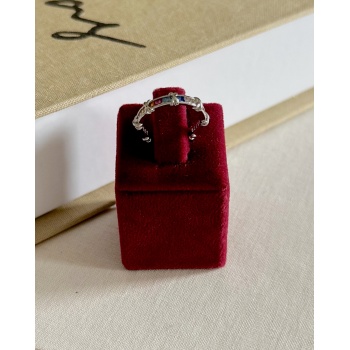 SİLVER RENKLİ X YÜZÜK