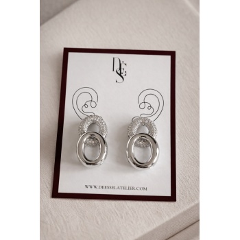 SILVER TAŞLI DOUBLE RING KÜPE