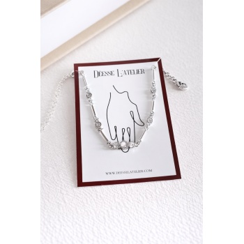 SILVER CLARA TAŞLI BİLEKLİK