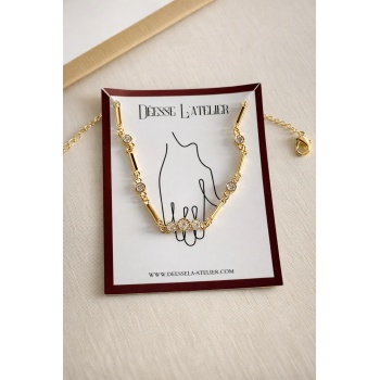 GOLD CLARA TAŞLI BİLEKLİK