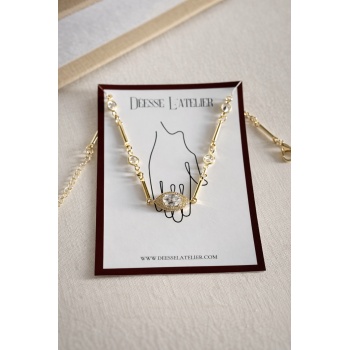 GOLD TAŞLI ELYS BİLEKLİK