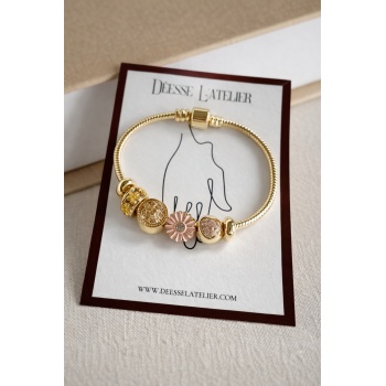 GOLD CHARMLI LUNELLE BİLEKLİK