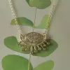GOLD DANGLING EVIL EYE VIP KOLYE