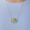 GOLD DANGLING EVIL EYE VIP KOLYE