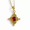 GOLD RUBY VINTAGE KOLYE