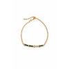 GOLD GREEN TAŞLI BARRA BİLEKLİK