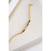 GOLD GREEN TAŞLI BARRA BİLEKLİK