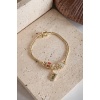 GOLD CHARMLI LOVE BİLEKLİK
