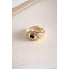 GOLD BLACK TAŞLI YÜZÜK