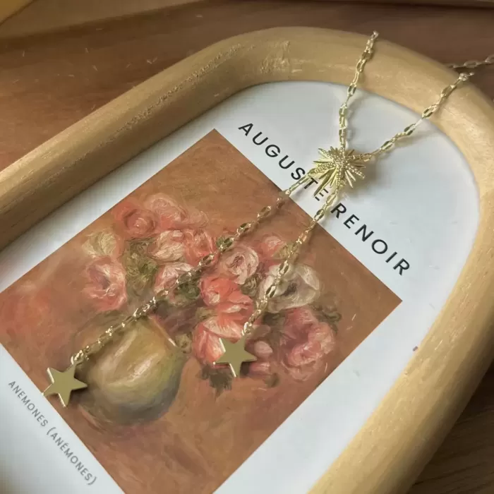 GOLD STAR DROP VIP KOLYE