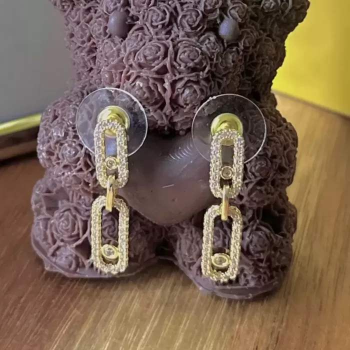 GOLD MESSİKA TAŞLI VIP KÜPE