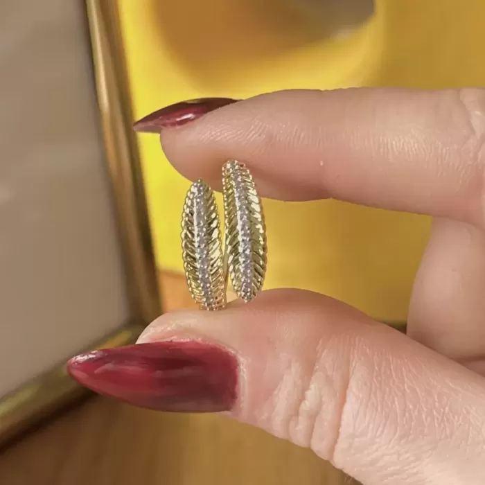 GOLD LEAF CRYSTAL OPEN YÜZÜK