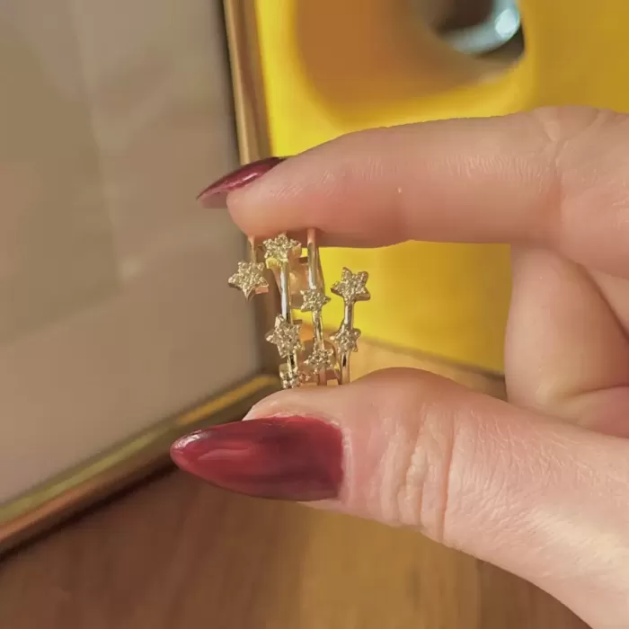 GOLD COSMIC STAR VIP YÜZÜK