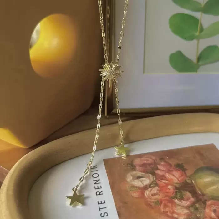 GOLD STAR DROP VIP KOLYE