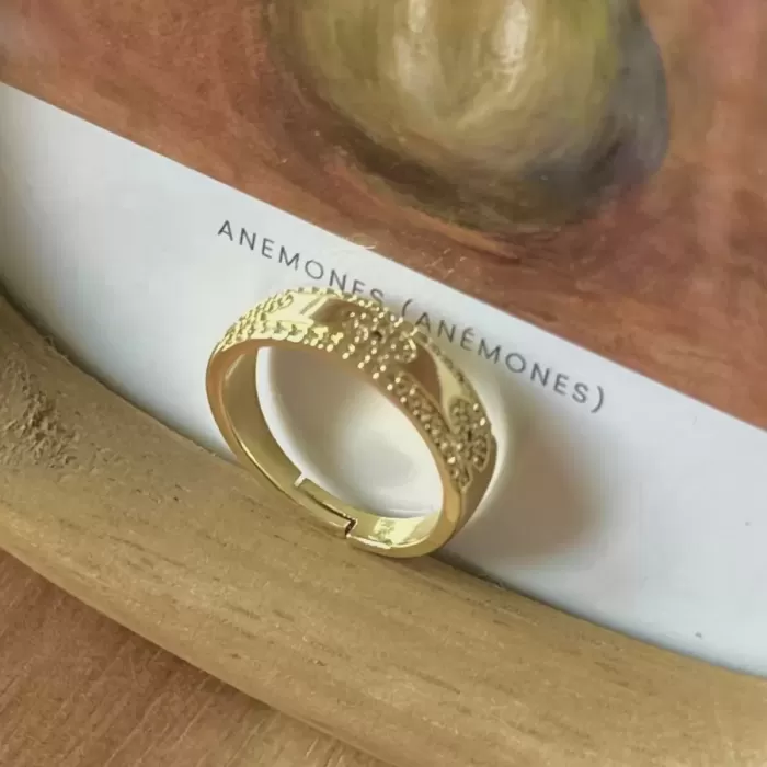 GOLD OVAL BAND YÜZÜK