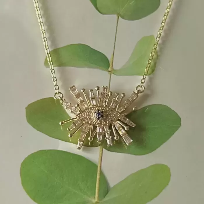 GOLD RADIANT EVIL EYE VIP KOLYE