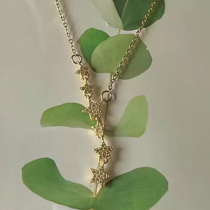 GOLD MUSTI STAR KOLYE