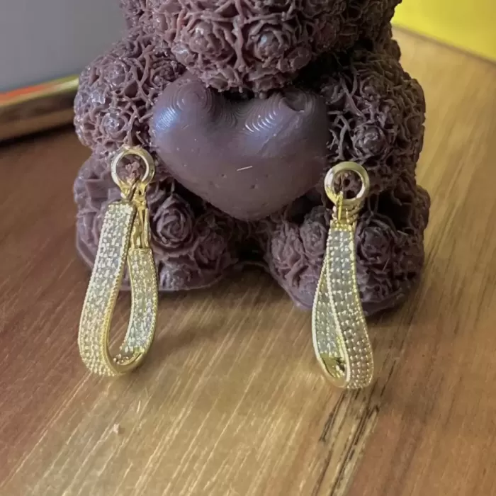 GOLD DALGALI HALKA KÜPE