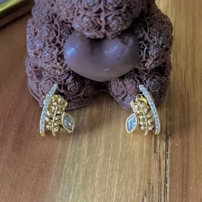 GOLD BAŞAK TAŞLI KÜPE