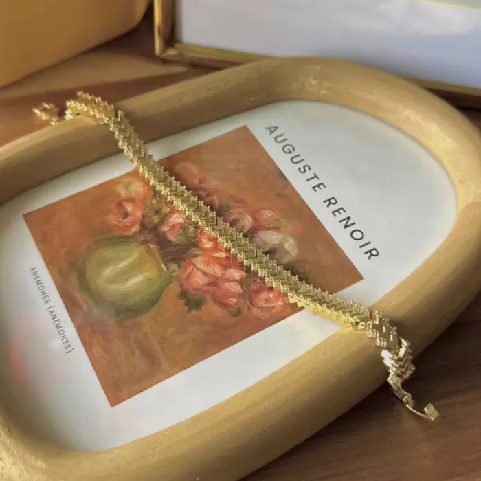 GOLD CHEVRON VIP BİLEKLİK