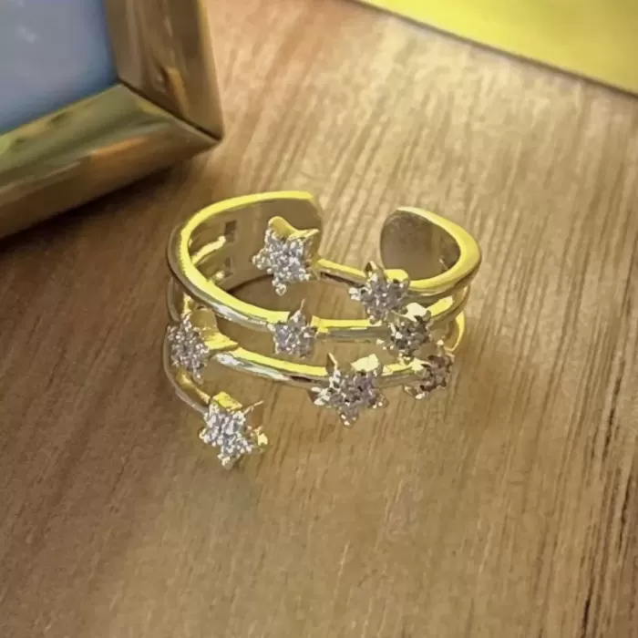 GOLD COSMIC STAR VIP YÜZÜK