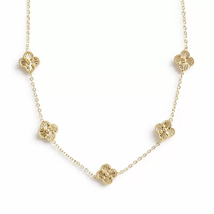 GOLD MINI CLOVER VIP KOLYE