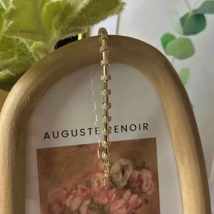 GOLD CRYSTAL BAR VIP BİLEKLİK