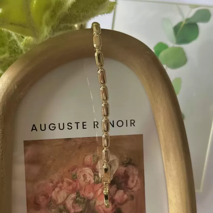 GOLD OVAL BEAD VIP BİLEKLİK