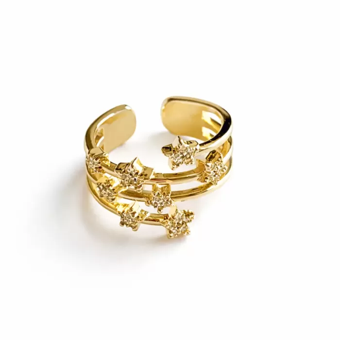 GOLD COSMIC STAR VIP YÜZÜK