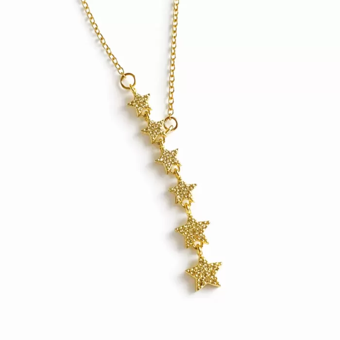 GOLD MUSTI STAR KOLYE