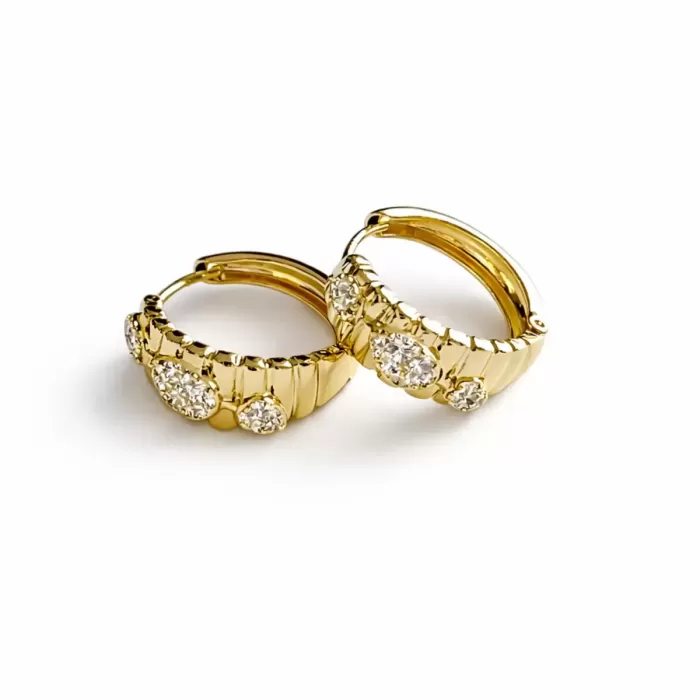 GOLD DAMLA TAŞLI KÜPE