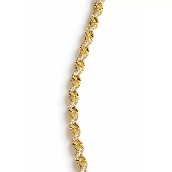 GOLD CRYSTAL EDGE VIP BİLEKLİK