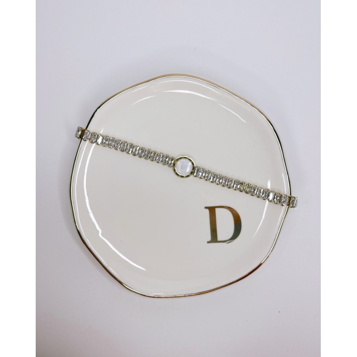 GOLD ROMA HARF ÇELİK BİLEKLİK