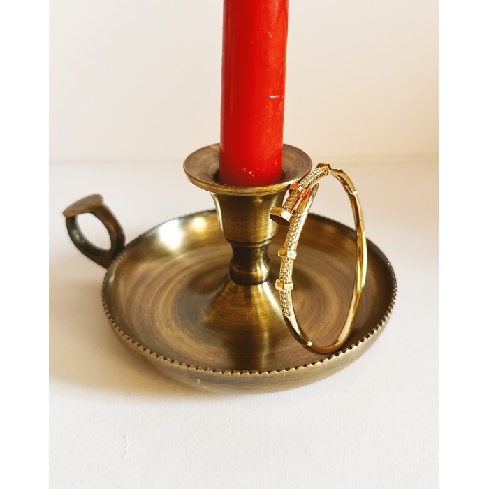 GOLD TAŞLI ÇİVİ KELEPÇE