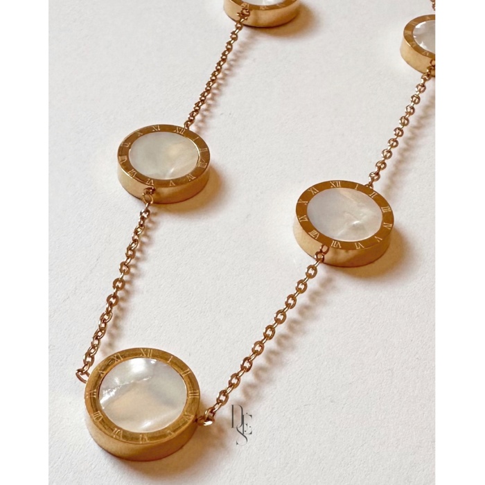 GOLD ROMA HARF KOLYE