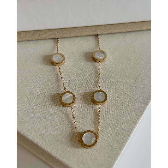 GOLD ROMA HARF KOLYE