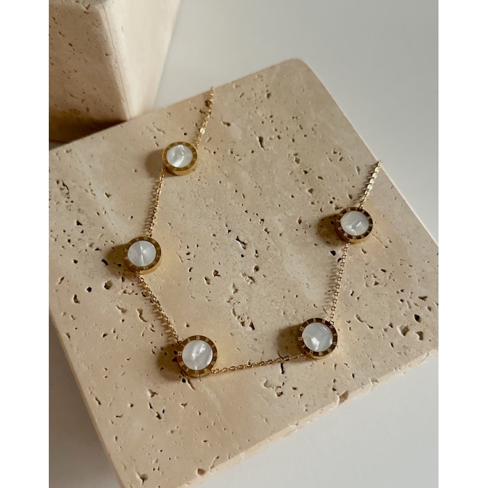 GOLD ROMA HARF KOLYE